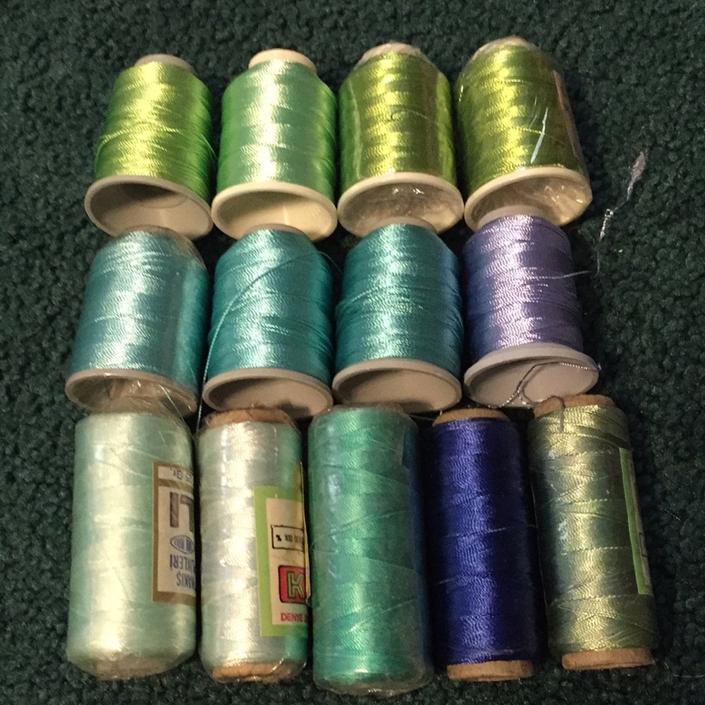 13 pieces nylon lace thread
